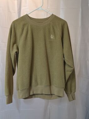 Billabong Olive Green Crewneck Fleece Sweater